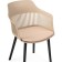 Crocs plastic stool/tissue mint, black/beige 55x60x76 cm