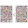 Geometes for the world map Eco Wood Art, flags of countries, pins