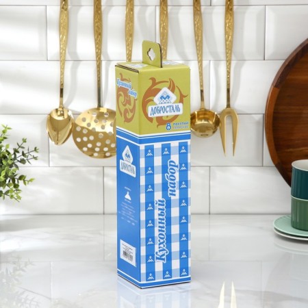 Kitchen "Uralochka", d = 35 cm, h = 30 cm, thickness 2.5 mm, with decorative coating, 6 items-4