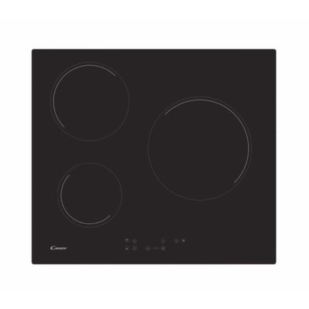 Hon surface Candy CH63CT, Electric, 3 burners, sensor, black