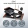 Set of desktop galant "sirius" made of wood, 8 objects, color "walnut/black", 238161