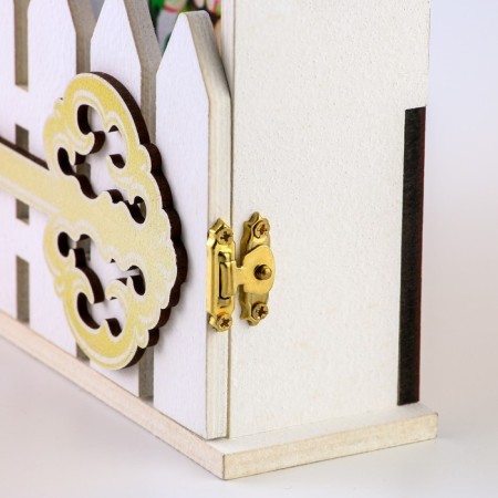 The key of the wall "Home", flowers, 22.5 x 30.5 x 5.7 cm.-8