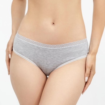 Cowards female slips, color gray melange, size 44