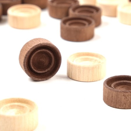 Set of chips for backsecks, 30 pcs, 2 cubes, d-2 cm, tree-1