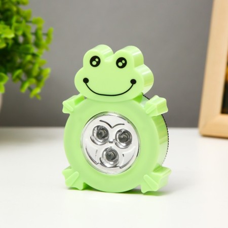 Night Pushlite "Frog" 3XLED 3AAA green 7x2x9cm Risalux-6