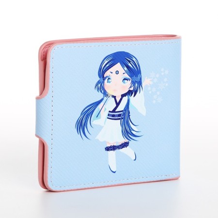 Wallet on the button, the color is blue-1