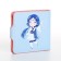 Wallet on the button, the color is blue