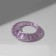 Ring plastic "Spring", purple color, 17 size