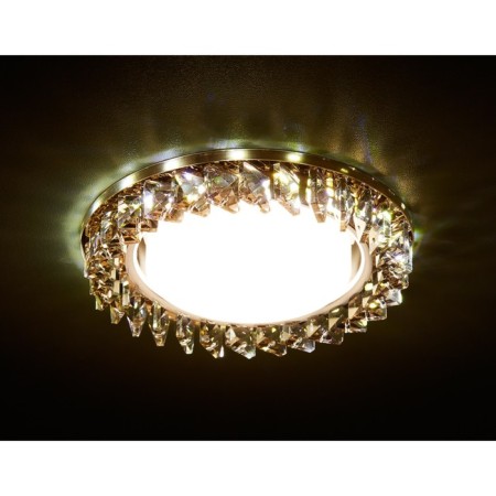 Ambrella Light Lumber built -in LED, G5.3, 3W, Chrome Color, Brown, D = 85 mm
