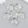 Beads for creativity Plastic "Crystal Diamond" set 20 g 2x2x1.5 cm