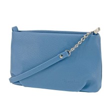Female bag, artificial leather, blue 24x6x15 cm
