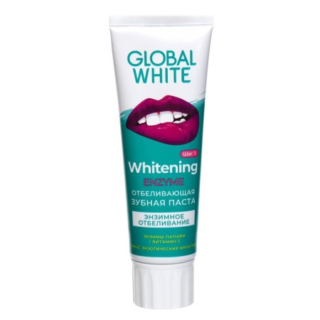 Global White toothpaste, whitening, action whitening, 100 g-3