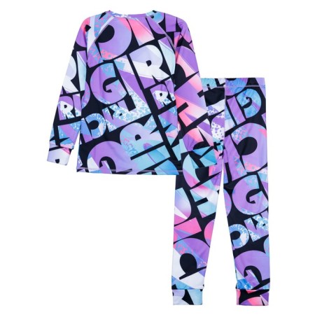 Thermal complex for girls: trousers, sweatshirt, height 134 cm-6