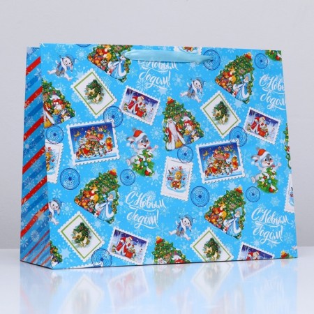 Laminated horizontal "New Year mood", 49 x 40 x 19 cm-2
