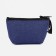 Cosmetic bag with a zipper, with a lining, blue color