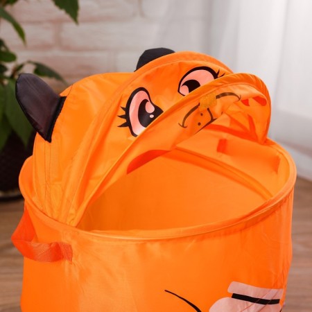 Basket for storing toys "Bear" with handles, 33.7x33.7x55 cm-4