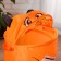 Basket for storing toys "Bear" with handles, 33.7x33.7x55 cm