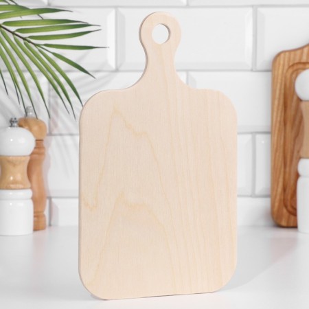 Wooden cutting board "Classic", with a pen, 25 × 15 × 0.6 cm