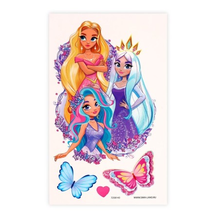 Set with tattoo transactions "Princess"-1
