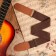 Guitar belt, 60-117 x 5 cm, brown