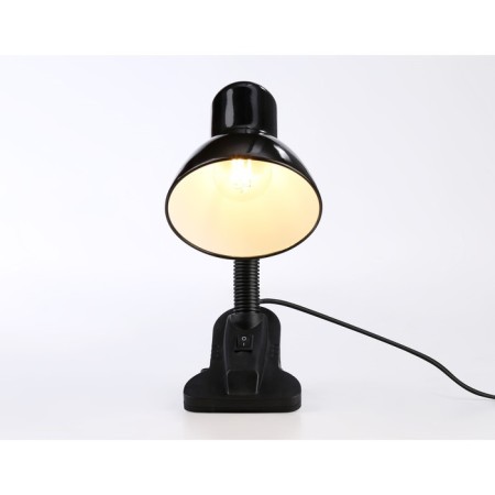 A table lamp with an E27 interchangeable lamp with an Ambrella Light, Desk, De7710, E27, Black Color-2