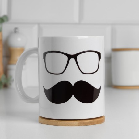 Sublimation mug "Dad can do anything", with application-3