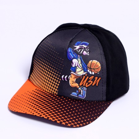 Baby cap for the boy "Iza", black color, rr 54-6