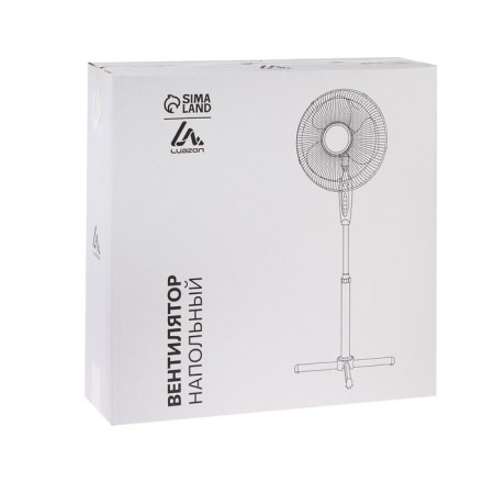 Fan Luazon LOF-01, floor, 45 watts, 3 modes, white-blue-4