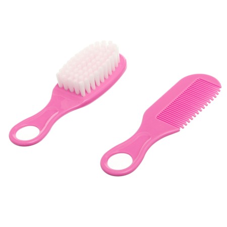 A hygienic set for the care of the newborn, 13 objects, pink color-1