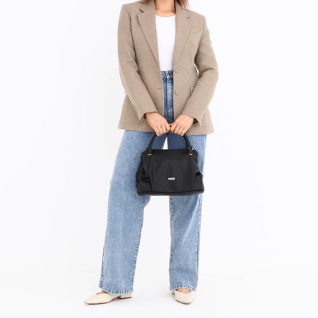 Bag women, medium size, black color-5