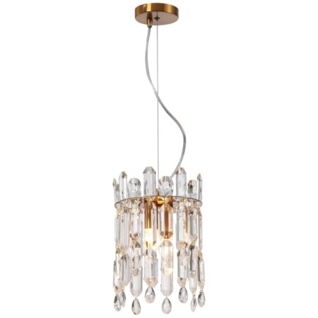 Suspended LEGACY 2XE14 40W lamp, size 20x20x40-100 cm, bronze color-1