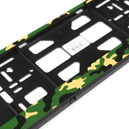 Frame for a car number, book, green camouflage-2
