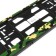 Frame for a car number, book, green camouflage