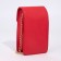 Bag Cross-Bodi with a zipper, red color