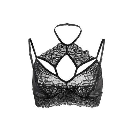 Bralett elongated Erolata Lingerie Collection, size 46-48, black color-6