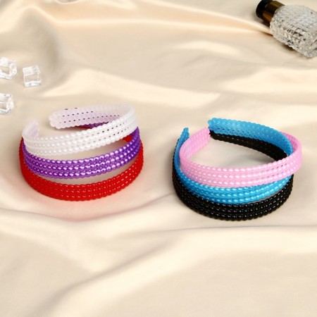 Hair rim "Divina" Wide paths, 1 cm, mix-2