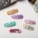 Invisibility for Herty hair (set 6 pcs) stars, 5.5 cm, mix