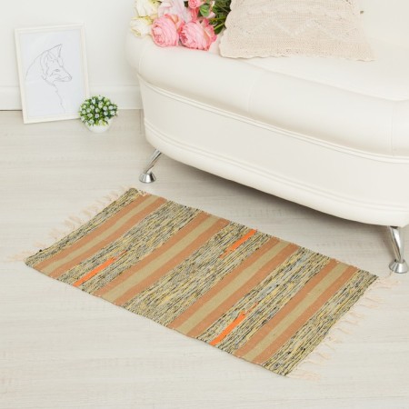 Stirip carpet, type1, size 50x80 cm (± 3 cm), cotton, color mix-6