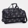 Road bag on wheels, a lightning department with an increase, an external pocket, a long belt, the color is gray