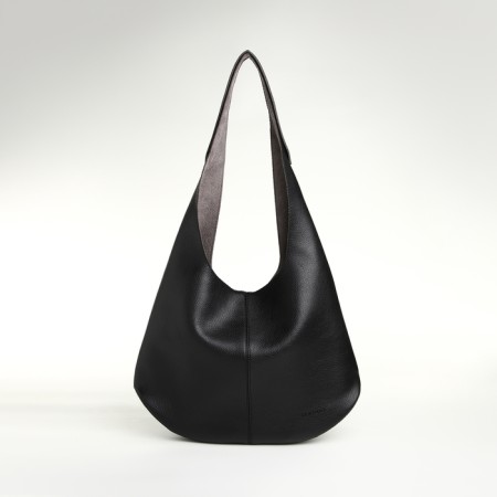 Women's bag on magnet Textura, large size, black color