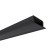 Aluminum profile Apeyron, 22x6 mm, built -in, 2 m, black distorter, accessories