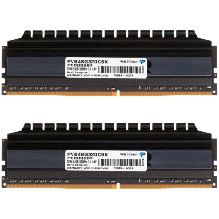 RAM Patriot Memory DDR4 8GB (2x4GB) 3200MHz Viper Blackout (PVB48G320C6K)-1