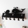 Decorative metal hooks "Kit and kitsok" black 22x9.5x37 cm