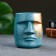 Kashpo - organizer "Higherulus of the MOAI" turquoise bronze, 10cm