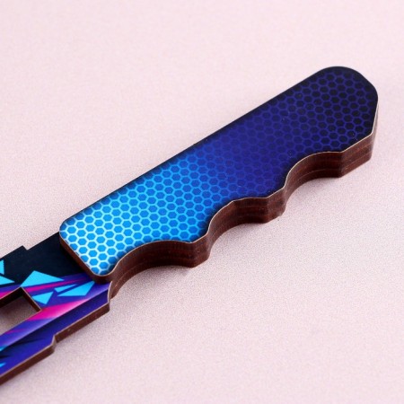 Model made of wood "knife", purple-3