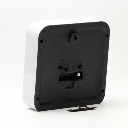 Clock - desktop an alarm clock, with a suspension, a discrete move, d -12.5 cm, 15 x 15 cm, aa-2