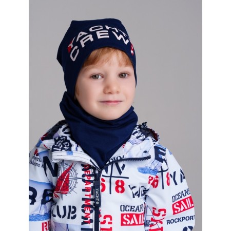 Set for the boy PlayTode: hat and snood, height 52 cm