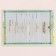Birth certificate "Airy balls" embossing, green background, a5