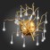 Sconces st. SL1651.201.02. Anzio. 2x5 watts, G9, 4000k, 32x40 cm, golden color