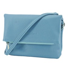 Women's bag B2618-06110, Blue color, artificial leather, 20x8x16.5 cm